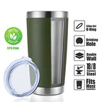 20oz Stainless Steel Tumbler Bulk with Lid (12 Count (Pack of 1) / Army Green)