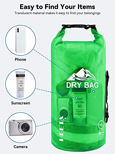 Dry Bag Waterproof Backpack with Phone Case (Green / 30L)