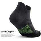 Compression Running Socks for Men & Women (Large-X-Large / New Gray (6 Pairs))