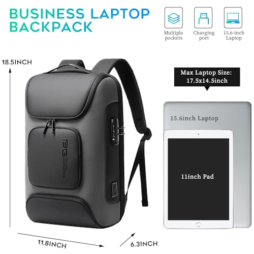 Business Laptop Backpack Fit for 15.6 INCH (Grey)