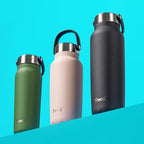 Recycled Stainless Steel Explorer with Insulated Lid and Handle (40 Ounces / Green Jasper)
