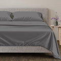 100% Egyptian Cotton King Size Sheets Set (King / 02 - Dark Grey)