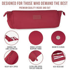 Hair Tools Travel Bag and Heat Resistant Mat 17" (Burgundy)