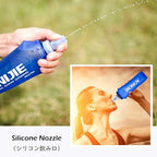 Collapsible Water Bottles TPU Soft Flask Running Bottles BPA (250ml/8.45oz with Straws - Pack of 2)