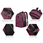 Backpack for Girls Women (Red / 15.6 Inch)