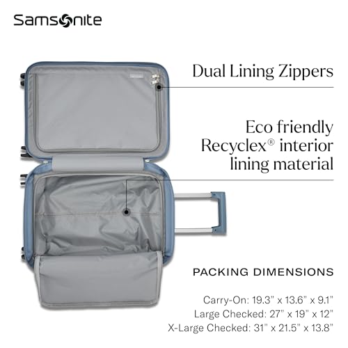 UpLIFT Carry On Hardside Luggage with Spinner Wheels (Carry-On Spinner / Elemental Blue)