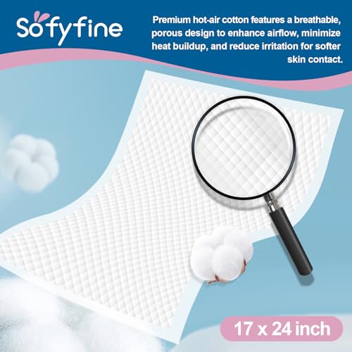 100 Count Disposable Changing Pads for Baby 17" x 24"Portable Changing Diaper Liners for Mess Free Travel (17"x24" (100 Count))