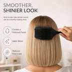 Curved Vented for Blow Drying (Black / Large)