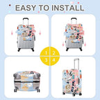 Travel Landmarks Luggage Cover (#133 / XL(fits 32-34Inch suitcase))