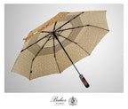 Folding Umbrella Real Wood Handle Maple Leaves Spicy Mustard (Maple Leaves Spicy Mustard)