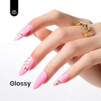 Beetles Pink Gel Nail Polish 15ML Soak Off UV Gel for Pastel Nail Art (B - Creme Pink | Flamingo Feather)