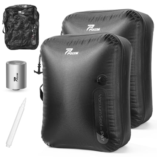 Vacuum Bags for Travel with Wireless Pump