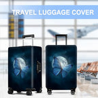 Blue Butterfly Luggage Cover Washable Suitcase Protector Anti (Blue butterfly / XL(32-34inch suitcase))