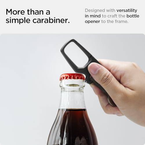 Life Carabiner Key Ring Clip (1-Pack / Black (1 Pack))