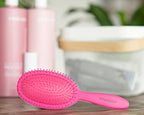 Detangling Brush for Curly Hair (Pink)