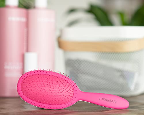 Detangling Brush for Curly Hair (Pink)