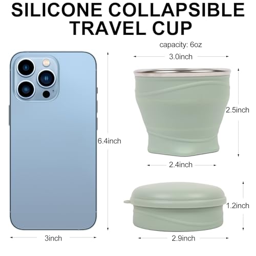 Collapsible Cup 4 (Green Yellow Gray Pink)