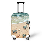 Sea Turtles Luggage Cover Anti (L(for 26-29 inch luggage) / Sea Turtle on the Beach)