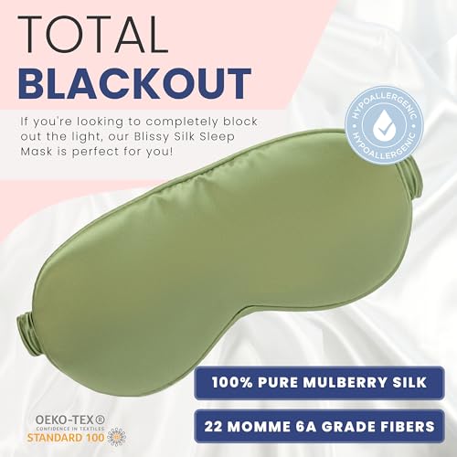 Silk Sleep Mask (Olive)