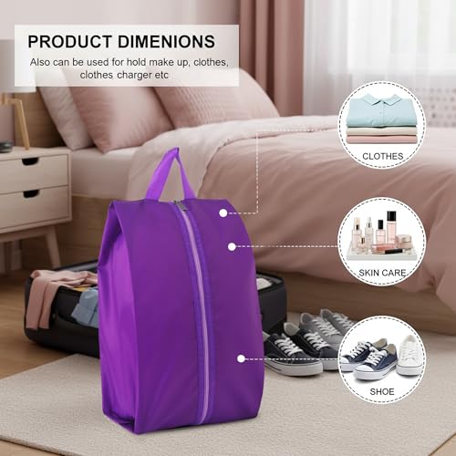 6pcs Portable Shoe Organizer (Purple)