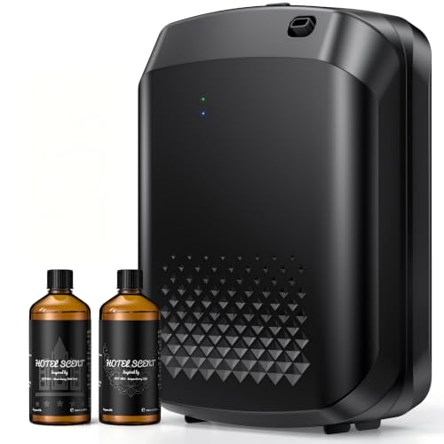 Waterless Essential Oil Diffuser with 2 x 100ML Oils (Black)