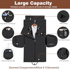 Garment Bag for Travel Convertible Carry on Travel Duffel Bag for Men Women (A03-Black)