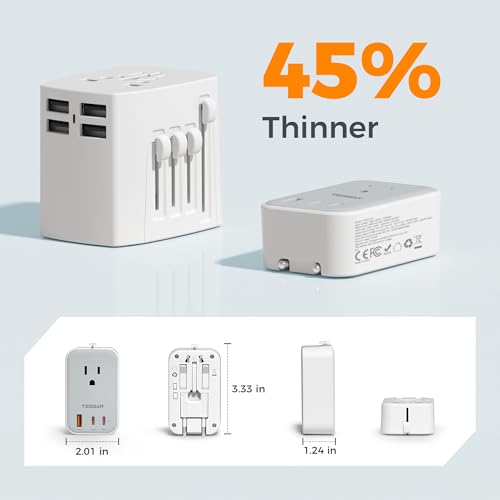 Universal Travel Adapter (Grey)