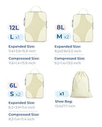Compression Packing Cubes (Beige)