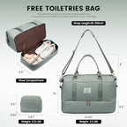 Travel Duffle Bag (Dark Gray Green-L / Extra Large-2 Pcs)