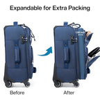 2 Piece Softside Expandable Luggage Sets with Spinner Wheels (Blue / 2 Pc Set(20/28))