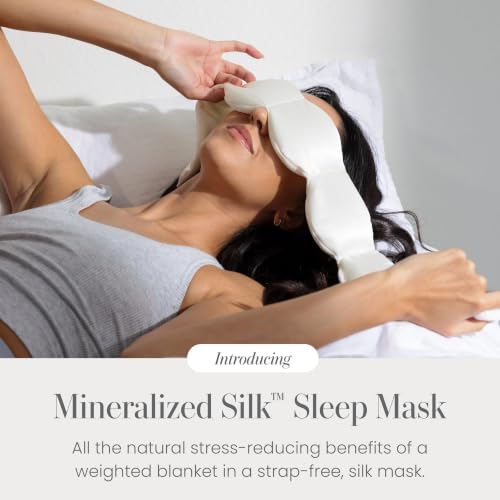 Mineralized Silk Gentle Pressure Sleep Mask (Pearl Silk / 1 Count (Pack of 1))