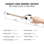 3 8 Inch Small Curling Iron for Short Hair Ceramic Tourmaline (3/8 Inch)