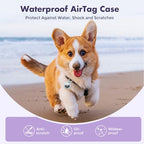4 Pack Macaron Colored for Apple AirTag Holder [Hold Air Tag Securely] [Easy to Install] Protective Case Waterproof TPU Shell with 304 Stainless Steel Key Ring Keychain (Macaron Colored)