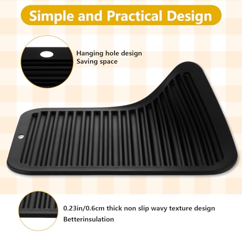 Large Heat Resistant Mat for Styling Tools (Black)
