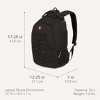 Bungee Core Laptop Backpack (Black)
