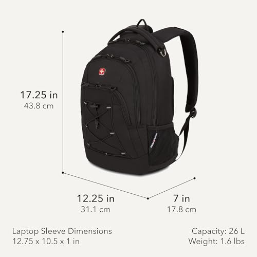 Bungee Core Laptop Backpack (Black)