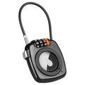 Compatible with Apple AirTag Secure Lock with Wire Cable (Black)