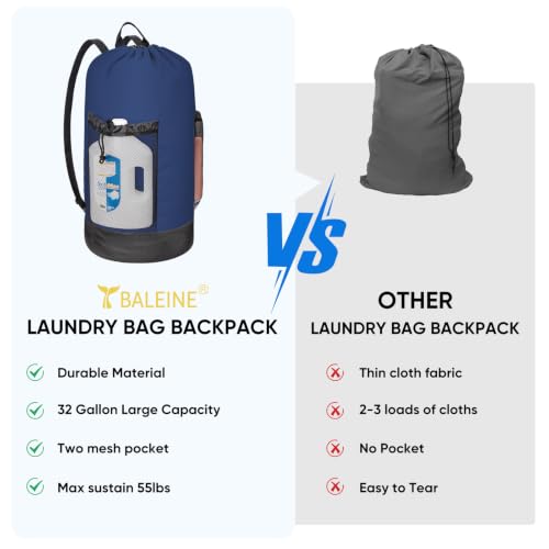 120L Laundry Bag Backpack (120L / Navy)