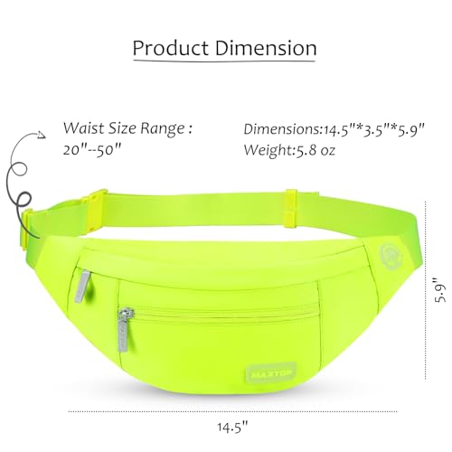 Neno Green Crossbody Fanny Pack Gift for Enjoy Festival Traveling (Neno Green / Large)