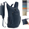 10L Small Hiking Backpack Travel Daypack Lightweight Packable Back Pack for Women Men (Dark Navy)