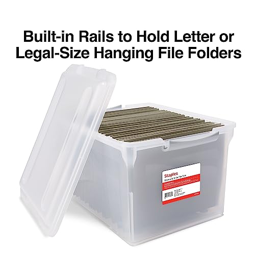 Store & Slide Hanging File Box (Clear)