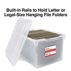 Store & Slide Hanging File Box (Clear)