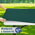2 Pack Rectangle Spandex Fitted Table Cloth (Blackish Green / 60" x 30" (Rectangular))
