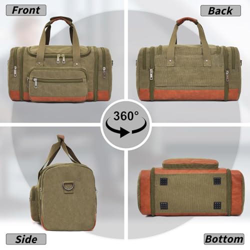 Men'S Duffle Bag For Travel (Green)