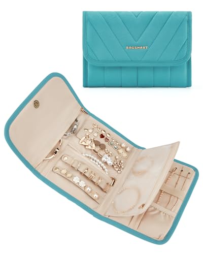 Travel Jewelry Organizer Case (A-Green / Medium)