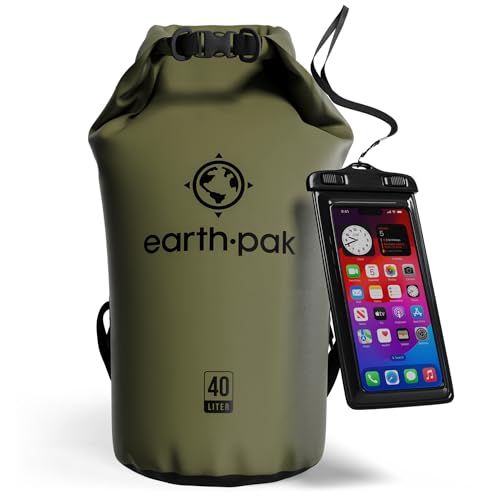 40L Waterproof Dry Bag Backpack (40L / Forest Green)