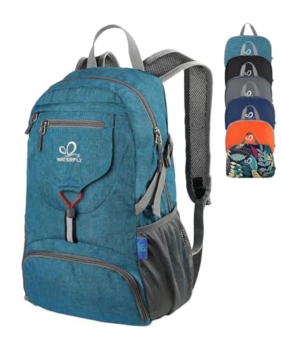 Small Lightweight Packable Backpack (A-teal Blue)
