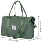 Travel Weekender Bags for Women with Wet Pocket (Olive Green)