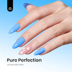 Beetles Blue Gel Polish (D - Creme Blue | Coastal Holiday Bliss)