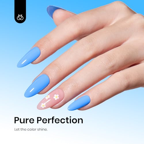 Beetles Blue Gel Polish (D - Creme Blue | Coastal Holiday Bliss)